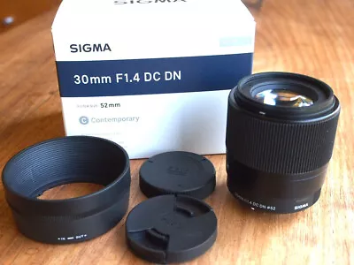 SIGMA 30MM F/1.4 DC DN CONTEMPORARY LENS OLYMPUS PANASONIC M4/3 [ Like New ] • $400