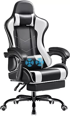 Game Chair Electronic Game Chair With Footstool And Massage Waist Support • $99.10