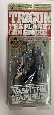 Trigun VASH THE STAMPEDE Planet Gun Smoke Kaiyodo Black Action Figure • $79.99