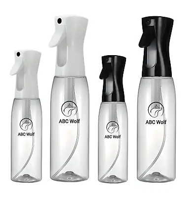 ABC Wolf Premium Fine Mist Continuous Water Spray Bottle For Hair And Plants • $11.69
