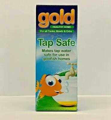 Interpet Gold Tap Safe Makes Safe For Goldfish Homes For All Tanks Bowls • £6.99