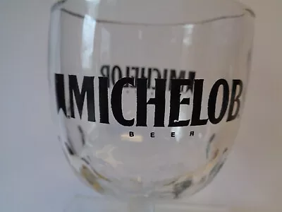 Vintage Michelob Glass Beer Thumbprint Goblet • $12.95