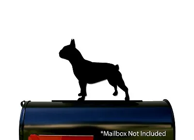 French Bulldog Silhouette Mailbox Topper / Sign - Powder Coated Steel - US Made • $35