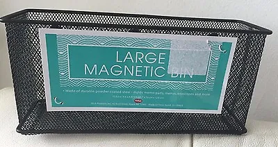 Mesh Magnetic Locker Magnetic Safe Space Storage Box Bin Black By MSA NEW • £19.45