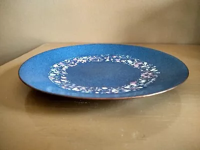 Vintage 1960’s Signed FLO SANDERS Copper Enamel Plate. Beautiful. • $74.95