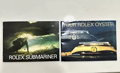 ORG Vintage Rolex Submariner Booklets Manual Set 16800 16803 16808 5513 YR 1988 • $290