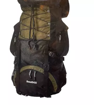 Teton Scout 3400 Internal Frame Expedition Backpack Hunter Green And Black NWT • $45.99