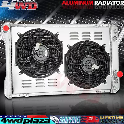 3 Row Radiator Shroud Fan For 1982-92 Chevy Camaro/ Pontiac Firebird Trans Am AT • $160.55