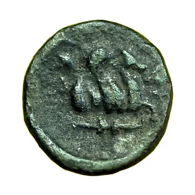 Ancient Greek Coin Lampsakos Mysia AE11mm Crested Helmet / Pegasus 00929 • $36.99