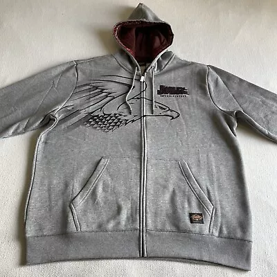 Harley Davidson 120th Anniversary Full Zip Hoodie Mens Size XL Heather Grey • $49.99