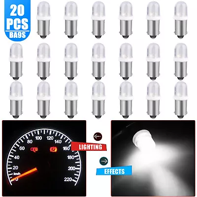 20x Super White BA9S LED Interior Instrument Panel Dash Map Light Bulb 1815 1895 • $8.78