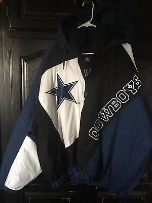 Vintage ProPlayer Dallas Cowboys Quarter Zip Coat Size XL EXCELLENT Condition • $149.99