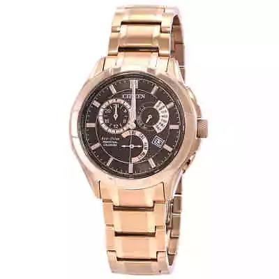 Citizen Eco-Drive Perpetual GMT Brown Dial Men's Watch BL8163-50X • $343.29