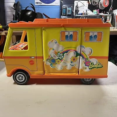 1970 Vintage Barbie Country Camper Van RV Motorhome Mattel Firepit And Mats Incl • $20