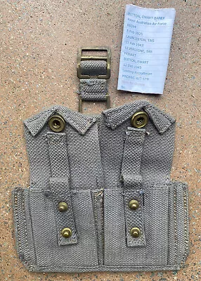 Australian WW2 P37 RAAF Double Grey Webbing Ammo Pouch Strap Attachment • $14.68