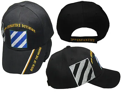 $9.88 • Buy US Army 3rd Infantry Division Rock The Marne Black Shadow Embroidered Cap Hat 