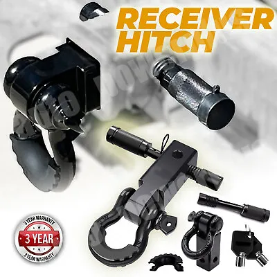 2  Tow Shackle Hitch Receiver & 3/4  D-Ring Recovery For Tacoma/ 4Runner/ Tundra • $40.84