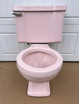 Vintage Pink Porcelain Toilet 1964 Borg Warner Bathroom Clean Retro We Ship • $499.99