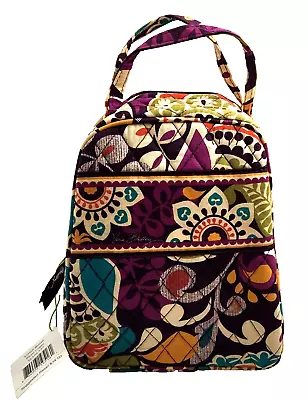 NWT Retired VERA BRADLEY Quilted 9  Tall Plum Crazy LUNCH BUNCH Bag 12370-137 • $24