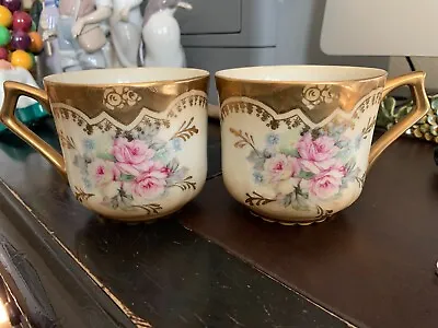 RS Prussia Antique (2) Pair Of Mustache Cups Excellent Condition • $27.99