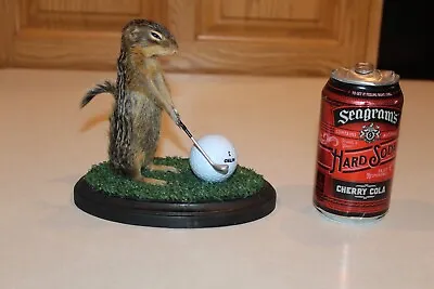 New Taxidermy Gopher Ground Squirrel Chipmunk Golf Ball Club Mount Novelty Deer • $175