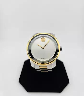 Movado Bold Silver Dial Men’s Two Tone Swiss Quartz Watch - 3600431 • $199.99