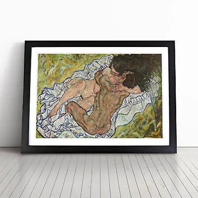 The Embrace By Egon Schiele Wall Art Print Framed Canvas Picture Poster Decor • £14.95