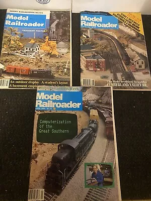 Model Railroader Magazine - March 1978 /August 1981 / April 1983 / LOT OF 3 MAGS • $10.95