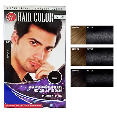 1 Pack Quality Hair Dye Black Color Men's Beard Permanent Coloring In 5 Minutes • $7.87