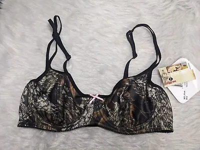 Wilderness Dreams Bra Women 34B Mossy Oak Camo Pattern Underwired Bra • $14.99