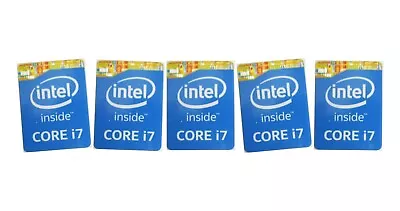 5 PCS CORE I7 Inside Blue Sticker Logo Decal Case Badge 15.5 X 21mm • $5.50