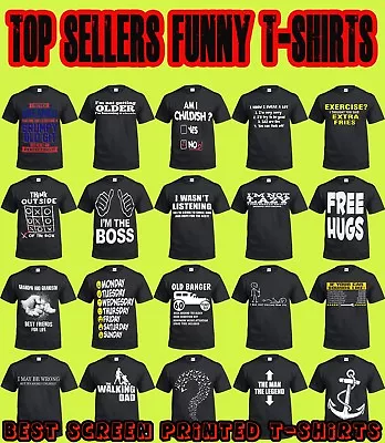 £9.99 • Buy Funny Men's T-Shirts Tee Joke Clothing Birthday Xmas Gift Party Novelty T Shirt