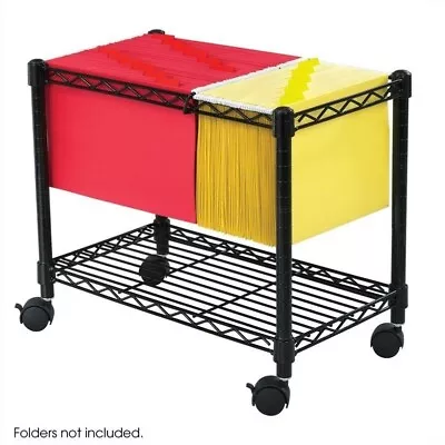 Scranton & Co Wire Mobile File Cart In Black • $101.20