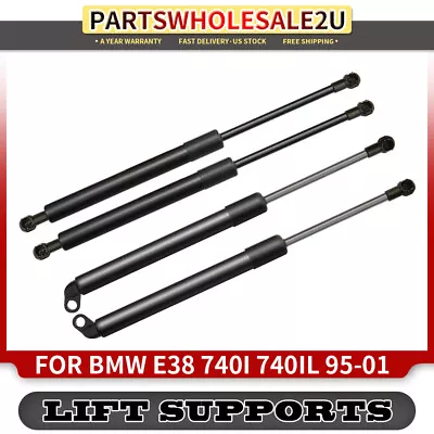 Set Of 4 Hood&Tailgate Lift Support Shock Struts For BMW E38 740i 740iL 95-01 • $38.99
