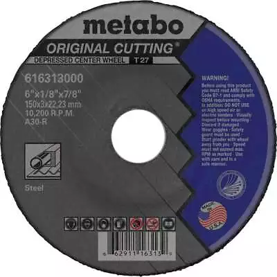 Metabo US616313000 6  X 1/8 X 7/8 Original Slicer A60TZ 25 Pack • $96.99