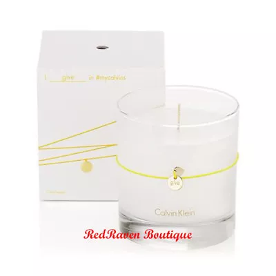 Calvin Klein CK Home  CITRUS LEAVES Scented Candle + Bracelet 7.5 Oz NIB • £21.85