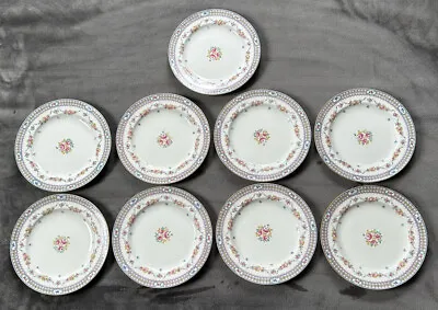 9 Minton Rose Old Globe Stamp Dinner Plate 10.25 Inch England • $250