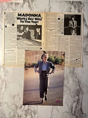 Madonna Pinup & Clipping From 80’s Teen Magazine. True Blue. • $5.50