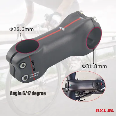 Carbon Bike Stem UD Matt 6/17° MTB Handlebar Stem 70-130mm Road Racing Bike Stem • $27.99