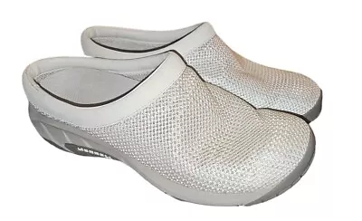 Women's Merrell Encore Breeze 3 Shoes 9.5 10 Mule Slip-On Silver Birch J48254 • $37.49