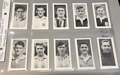 Mitcham Set  Footballers Football Trade Cards Stanley Matthews J Charles 1956 • $25.25