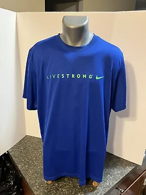 Nike Livestrong Men’s T Shirt Size XL Blue Green - Polyester • $10