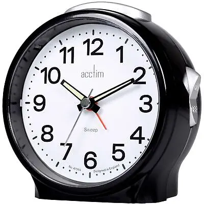 Acctim Elsie Alarm Clock Silent Light Large Snooze Button Easy To Read Luminous • £15.15