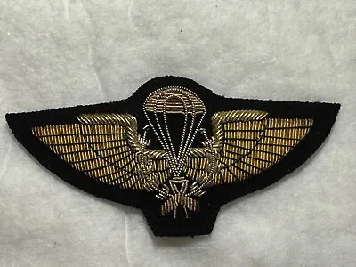 Malaysia Army Navy Air Force Bullion Paratrooper Wings Full Size Halo? • $22