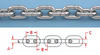 $16.48 • Buy 5/16 BBB DIN STAINLESS STEEL ANCHOR CHAIN 316L Replace Suncor S0601-0008 316