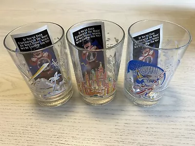 Set Of Three McDonald’s Walt Disney World 25th Drinking Glasses Free Shipping! • $20