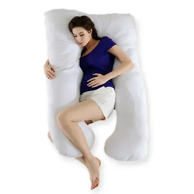$31.21 • Buy U Shaped Maternity Full Body Support Pillow   Washable Cover For Pregnant Women