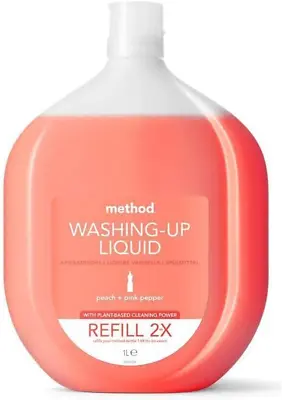 Method Washing Up Liquid Refill Peach & Pink Pepper 1 L • £8.36