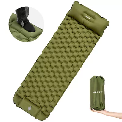 Self Inflating Camping Mat Sleeping Air Bed Matress Pad Outdoor Hiking Portable • $69.98