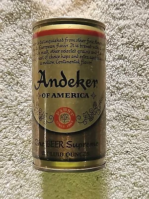 Andeker Of America Vintage Steel Beer Can EMPTY Pabst Milwaukee EMPTY • $0.21